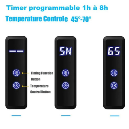 Sèche serviette électrique  doré 250w, Angus