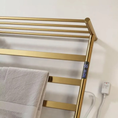 Sèche-Serviette Angus 250W - Élégance Dorée, Compact et Fonctionnalités Avancées