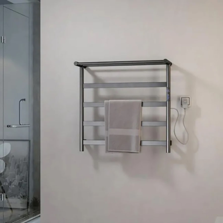 Sèche serviettes électrique 250w gun métal, Gun