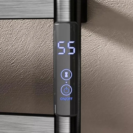 Sèche serviettes électrique 250w gun métal, Gun