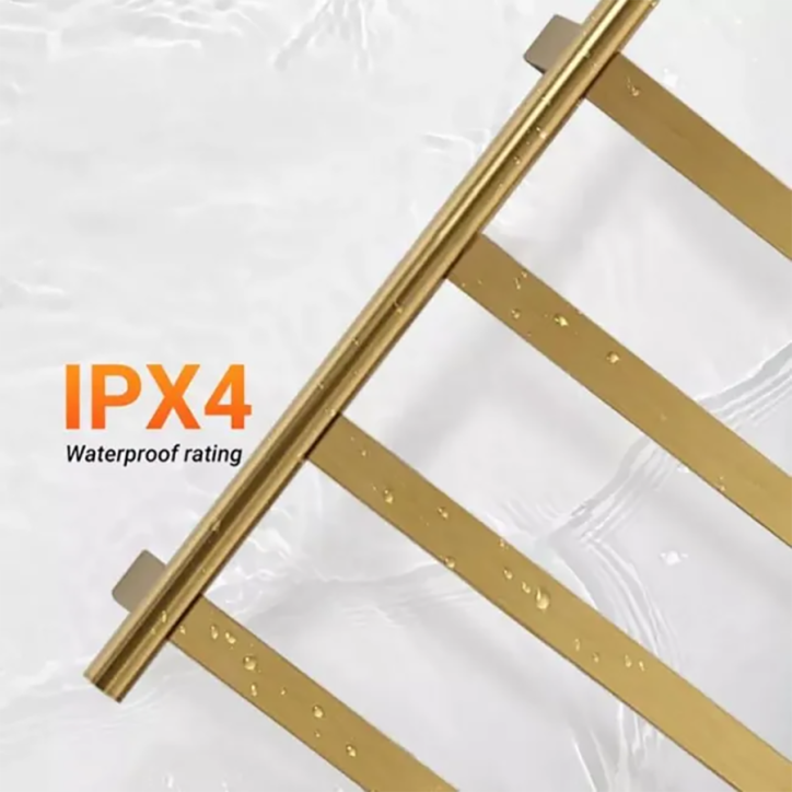 Sèche serviettes électrique 180w doré brossé, Stelar