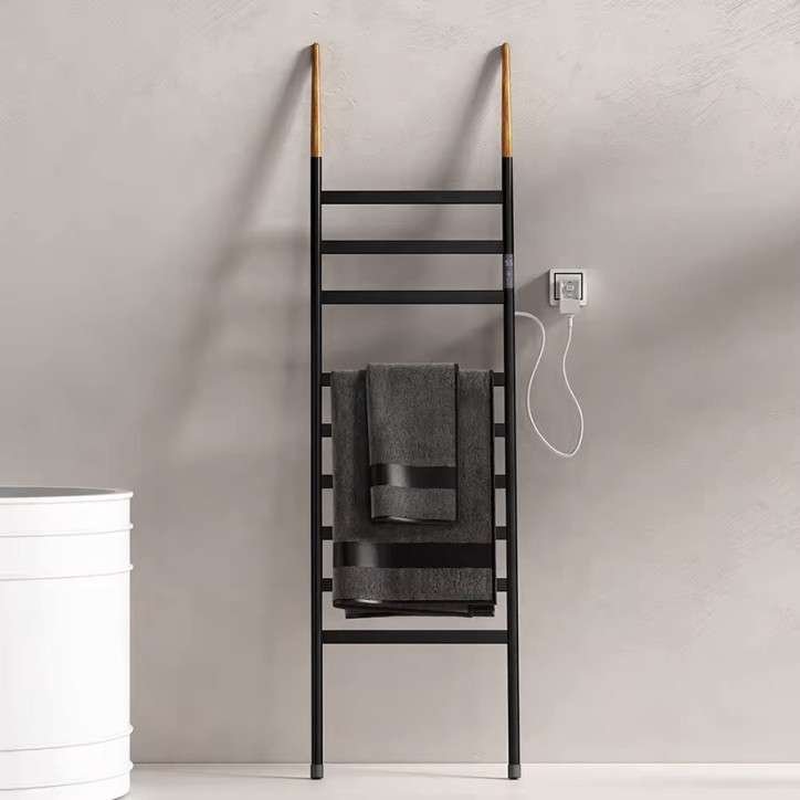 Sèche serviette échelle électrique noire, Litop