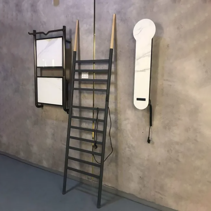 Sèche serviette échelle électrique noire, Litop