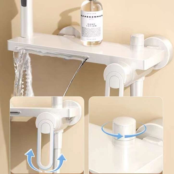 Mitigeur de bain mural blanc, Lérida