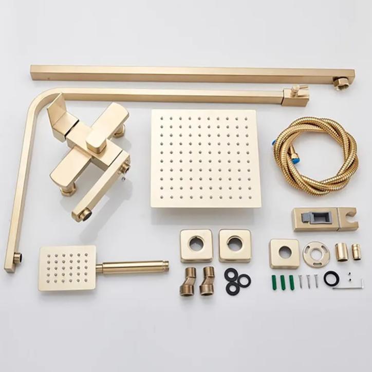 Colonne bain douche murale dorée, Dénio