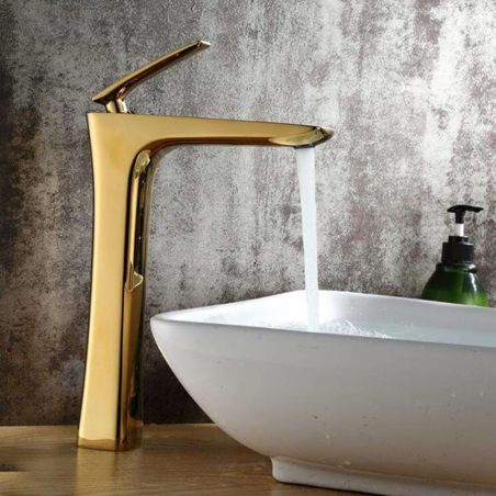 Mitigeur Lavabo Doré Alis - Luxe et Élégance pour Votre Salle de Bain