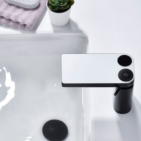 Mitigeur lavabo électronique noir, Cuela