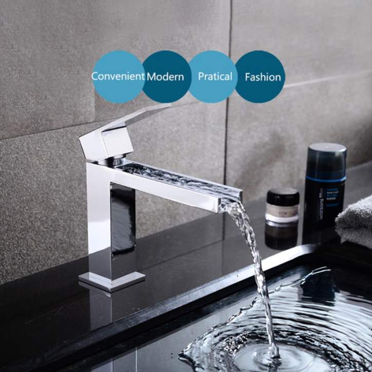 Mitigeur lavabo cascade chrome, France