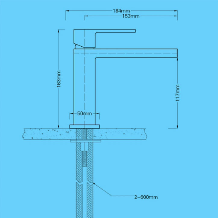 Mitigeur lavabo cascade chrome, France