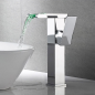 Robinet mitigeur lavabo led chrome, Proton