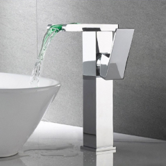 Mitigeur Lavabo LED Proton – Cascade Lumineuse et Style Moderne Unique