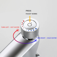 Robinet Mitigeur Santis Chrome – Élégance Surélevée pour Salle de Bain Moderne