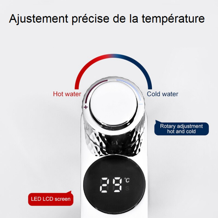 Mitigeur lavabo électronique chrome, Time