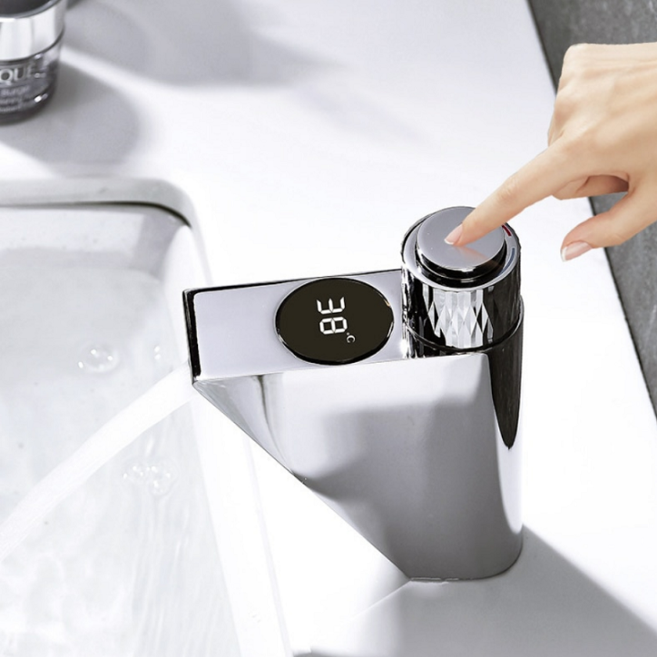 Mitigeur lavabo électronique chrome, Time