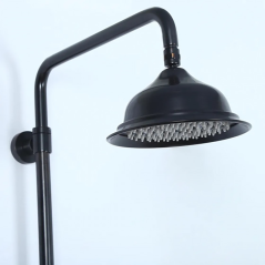 Colonne Bain-Douche Noire Rétro : Élégance, Design et Qualité