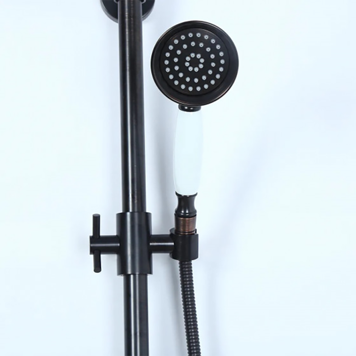 Colonne bain douche noire rétro, Pize Colonne bain douche noire rétro, Pize