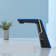 Mitigeur LED noir : design futuriste, sécurité et économie d'eau