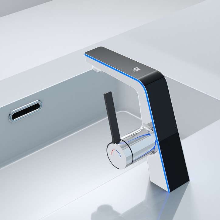 Robinet mitigeur vasque led chrome, Noche