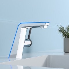 Mitigeur LED chromé : Élégance, innovation et économie pour votre salle de bain
