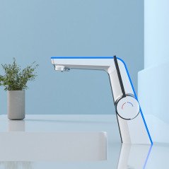 Mitigeur LED chromé : Élégance, innovation et économie pour votre salle de bain