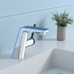 Mitigeur LED chromé : Élégance, innovation et économie pour votre salle de bain