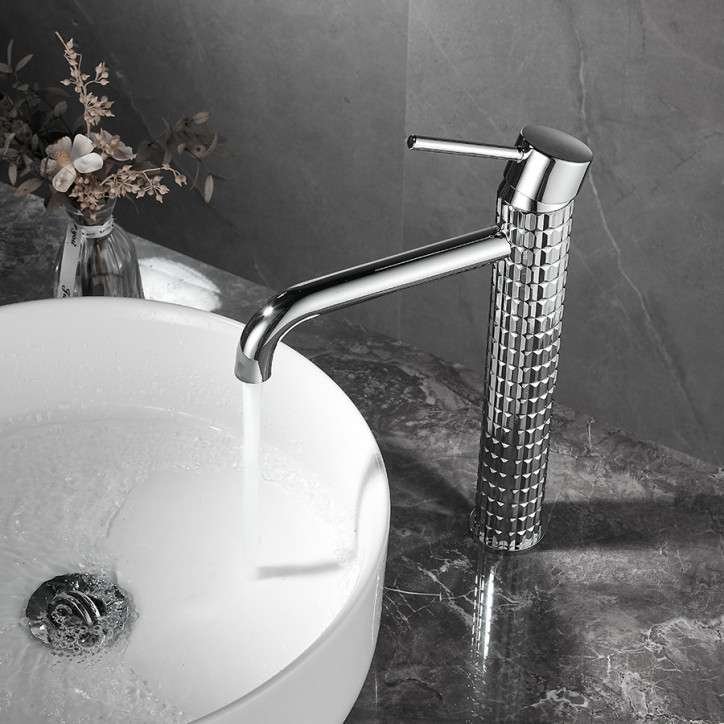 Mitigeur haut lavabo vasque Chrome, Iron