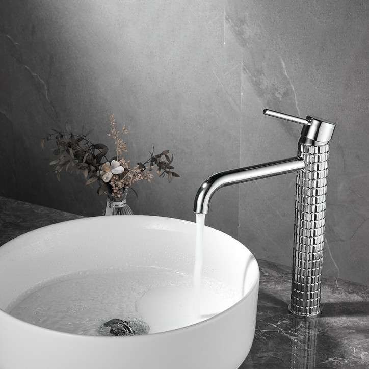 Mitigeur haut lavabo vasque Chrome, Iron