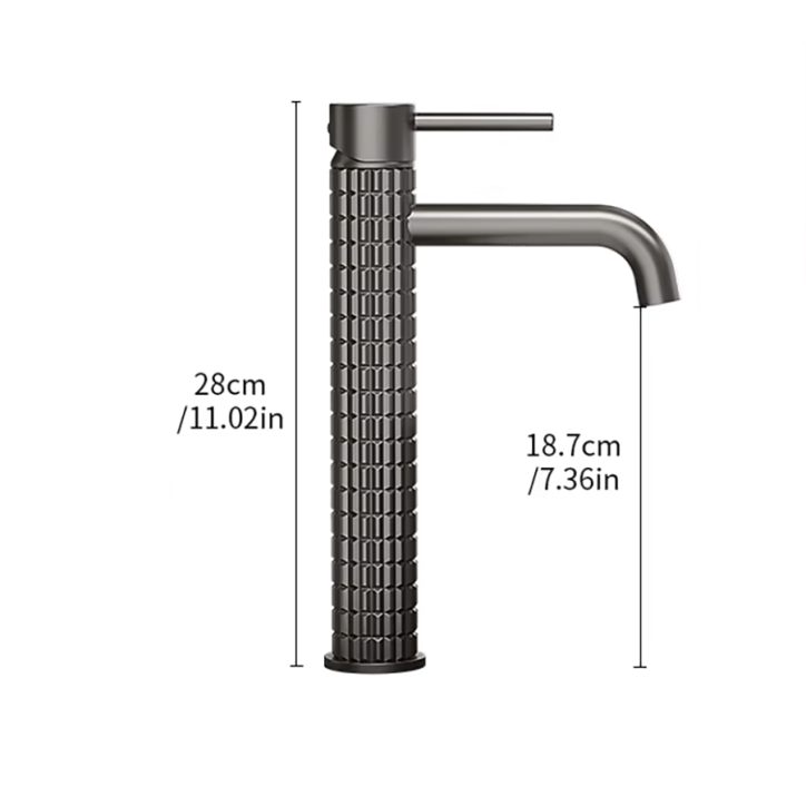 Mitigeur haut lavabo vasque Chrome, Iron