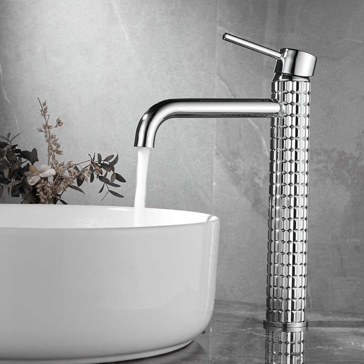 Mitigeur haut lavabo vasque Chrome, Iron