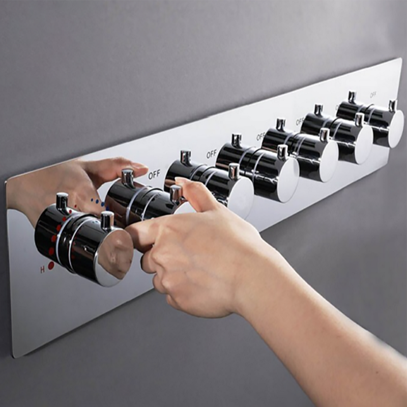 Hermès : mitigeur thermostatique 6 voies, luxe et précision pour votre douche