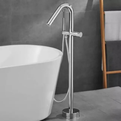 Cuba - Mitigeur de baignoire îlot chrome : design, qualité et élégance