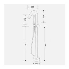 Robinet Mitigeur Îlot Most Doré Brossé : Élégance et Haute Performance