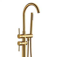 Mitigeur Liaty Doré : Luxe et Élégance pour une Salle de Bain Moderne