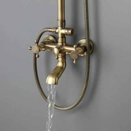 Colonne de douche mélangeur antique, Pletoria