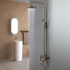 "Plétoria" : la colonne bain-douche en bronze antique qui transforme votre salle de bain