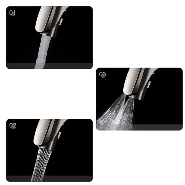 Mitigeur de cuisine haut  gun métal, Rize