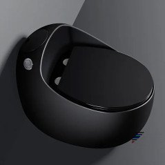 Toilette Monobloc sans bride, noir