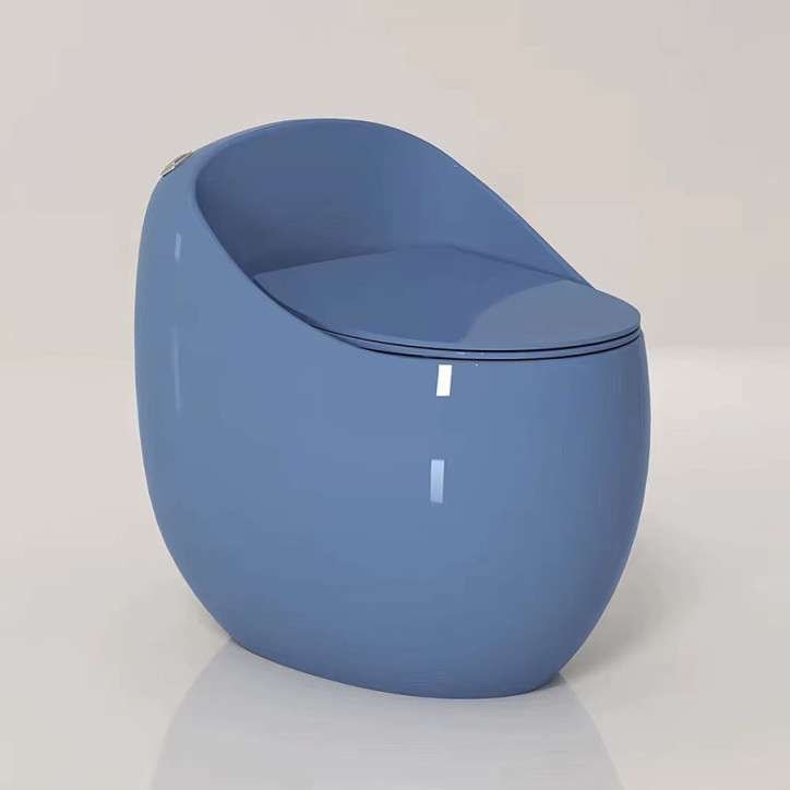 Toilette sans bride monobloc, bleu