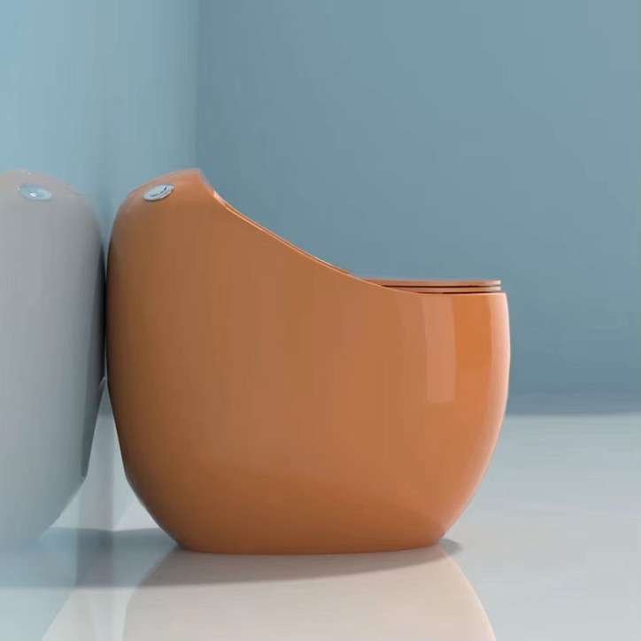 Toilette monobloc sans bride, orange