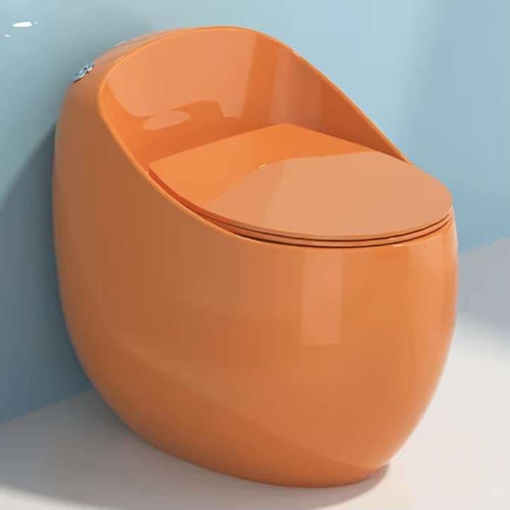Toilette monobloc sans bride, orange
