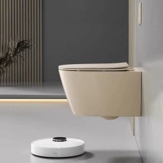 Toilette suspendu élégant avec bâti mural inclus et chasse éco 3/6L