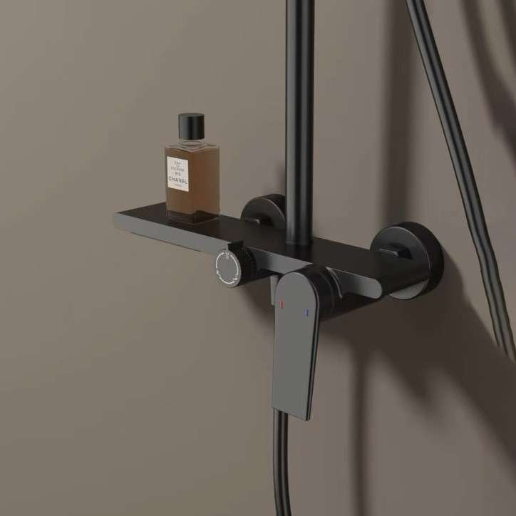 Colonne de douche avec mitigeur, gris, Corsica