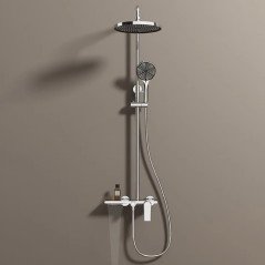 🚿 Colonne de Douche Chromée – Design Élégant et Confort Inégalé !