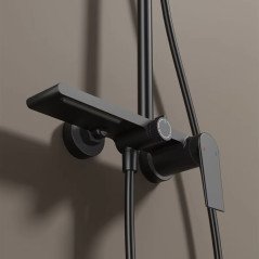 🖤 Colonne de Douche Noire – Design Moderne et Confort Haut de Gamme !