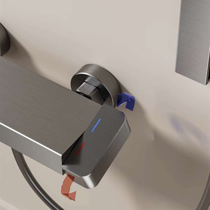 Pack mitigeur de douche gris, Artos