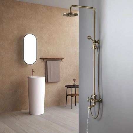 "Plétoria" : la colonne bain-douche en bronze antique qui transforme votre salle de bain