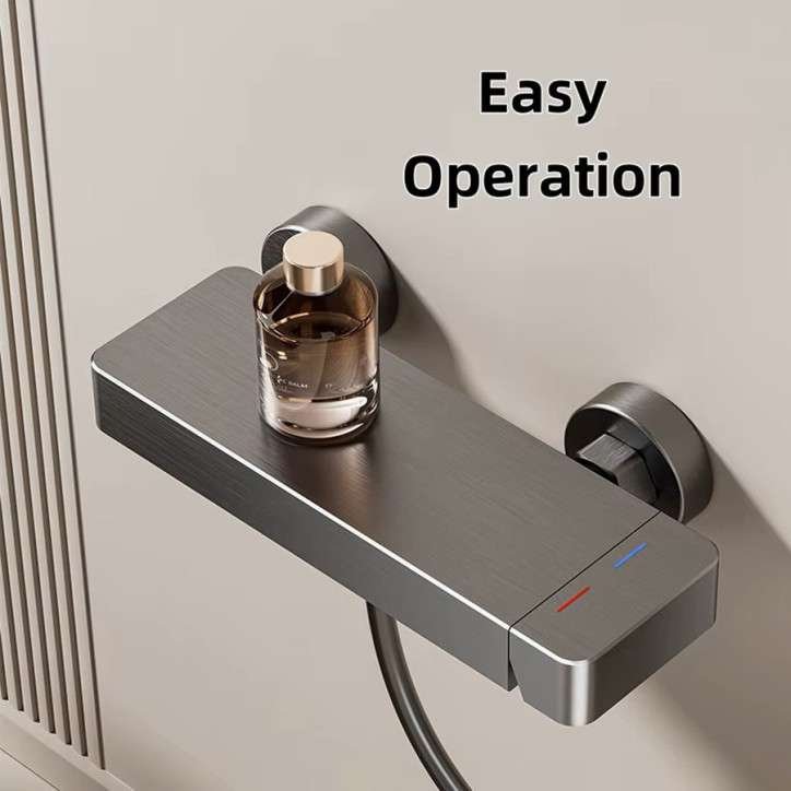 Pack mitigeur de douche gris, Artos