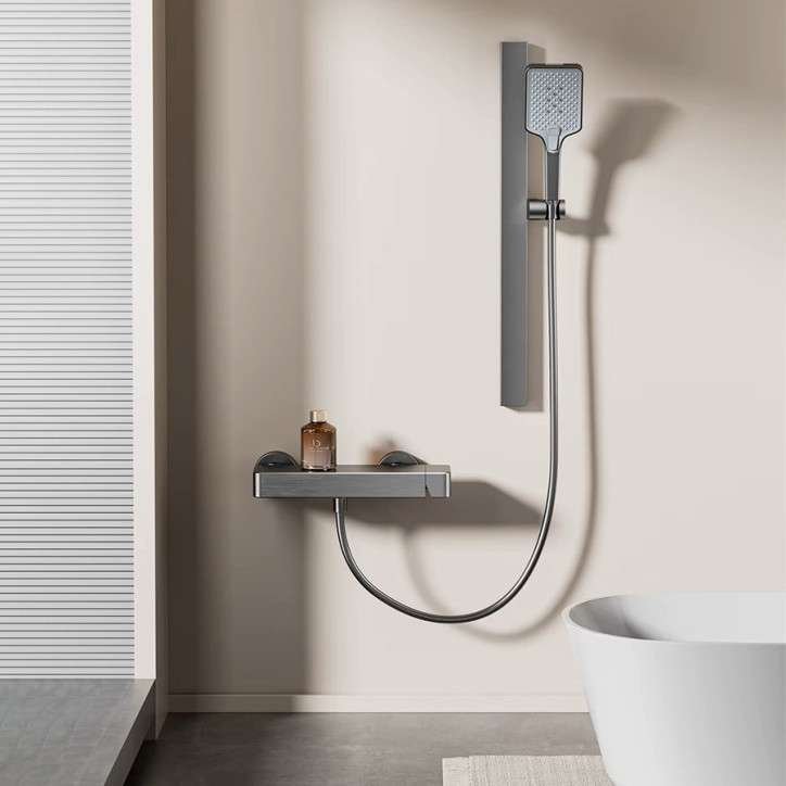 Pack mitigeur de douche gris, Artos