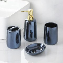 Lot 4 pièces d’accessoires design pour salle de bain