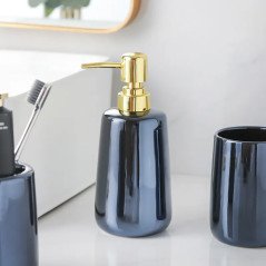 Pack accessoires salle de bain bleu éclatant – Élégance et modernité